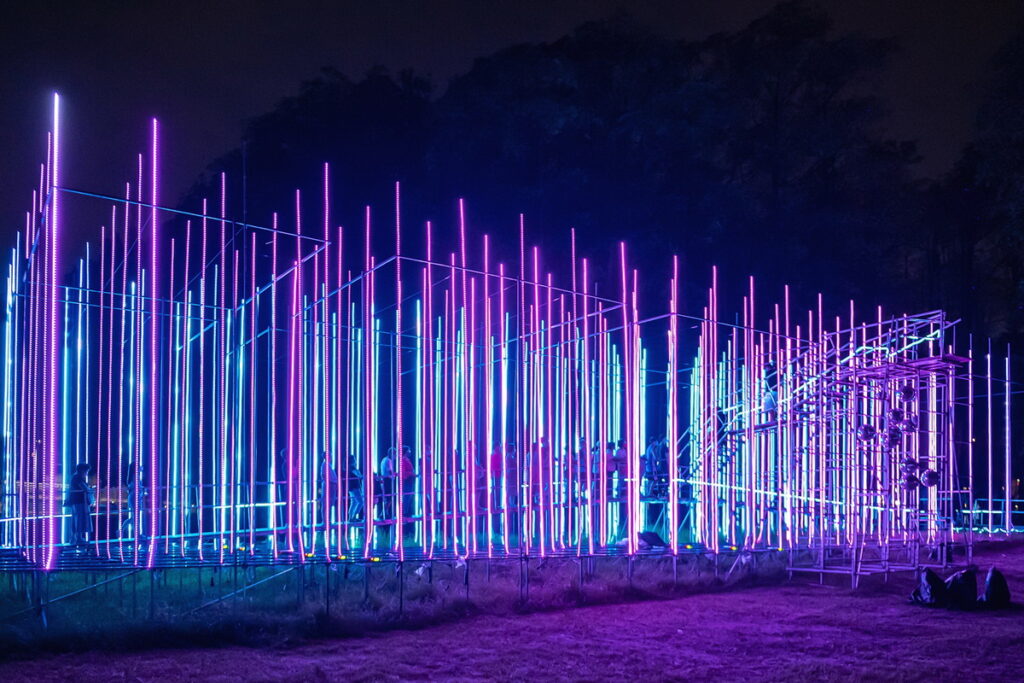 2022光織影舞「宇宙之巔」 以全臺最大LED立體矩陣光影秀獲得「2023謬思設計獎－燈光設計