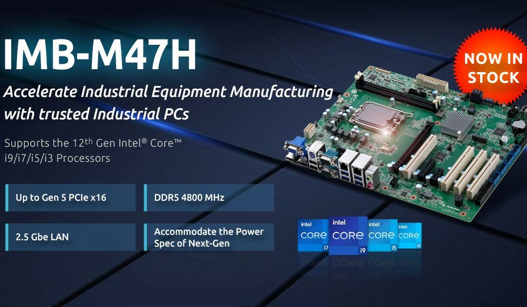 凌華科技IMB-M47H ATX主機板採用第12/13代Intel Core處理器，提供可擴充的高效邊緣AI解決方案