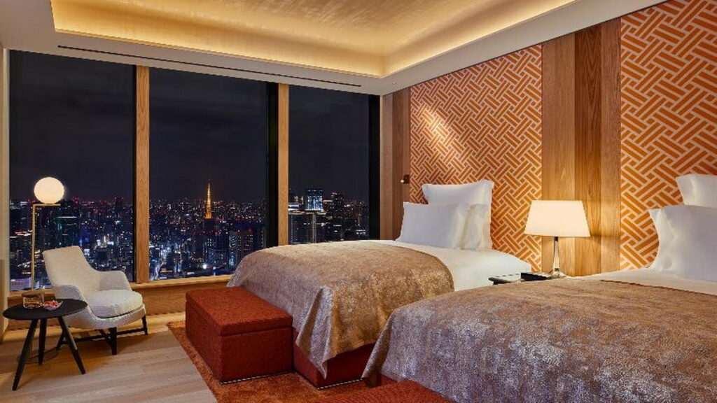 寶格麗飯店室內設計充滿義大利時尚風格，處處細節更添加日式元素。（© Bulgari Hotels & Resorts） 