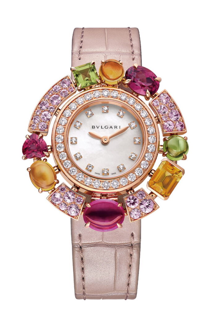 微風廣場-BVLGARI 粉紅剛玉珠寶腕錶 推薦價880,000元