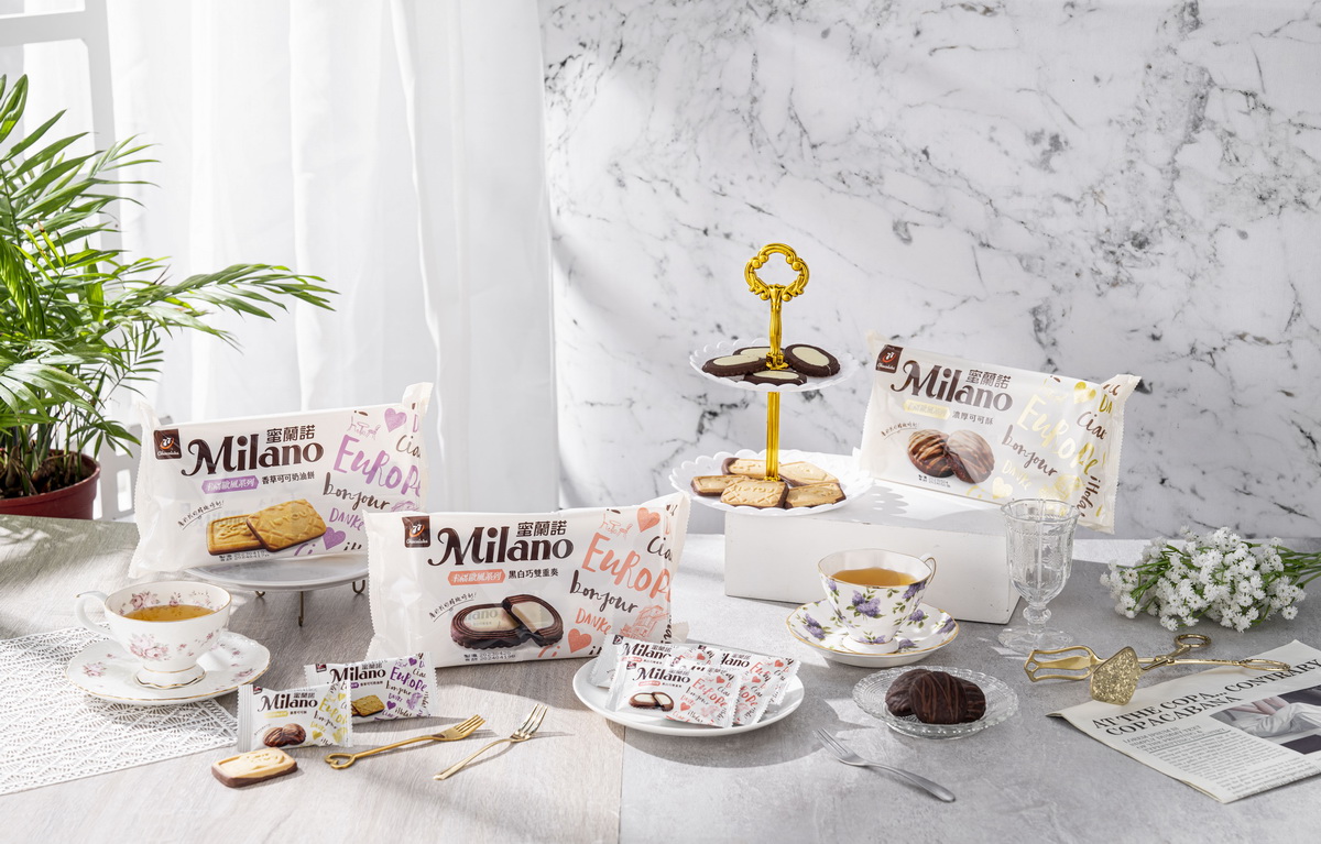 蜜蘭諾幸福歐風系列讓大家不用出國也能享受歐洲甜點店的好滋味。（宏亞食品提供）