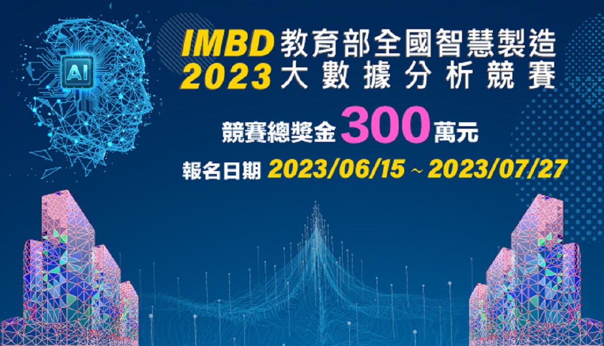2023「全國智慧製造大數據分析競賽」海報。（圖/東海大學提供）