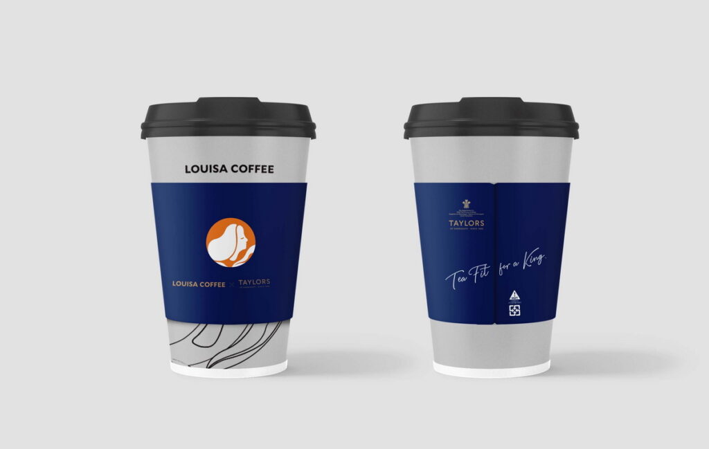 路易莎咖啡英國茶季 -英國皇家國宴茶泰勒茶聯名熱杯套