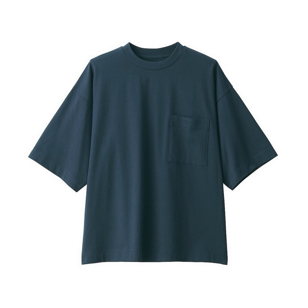 【MUJI無印良品】Labo有機棉天竺圓領短袖T恤，6／28-7／31活動價792元。