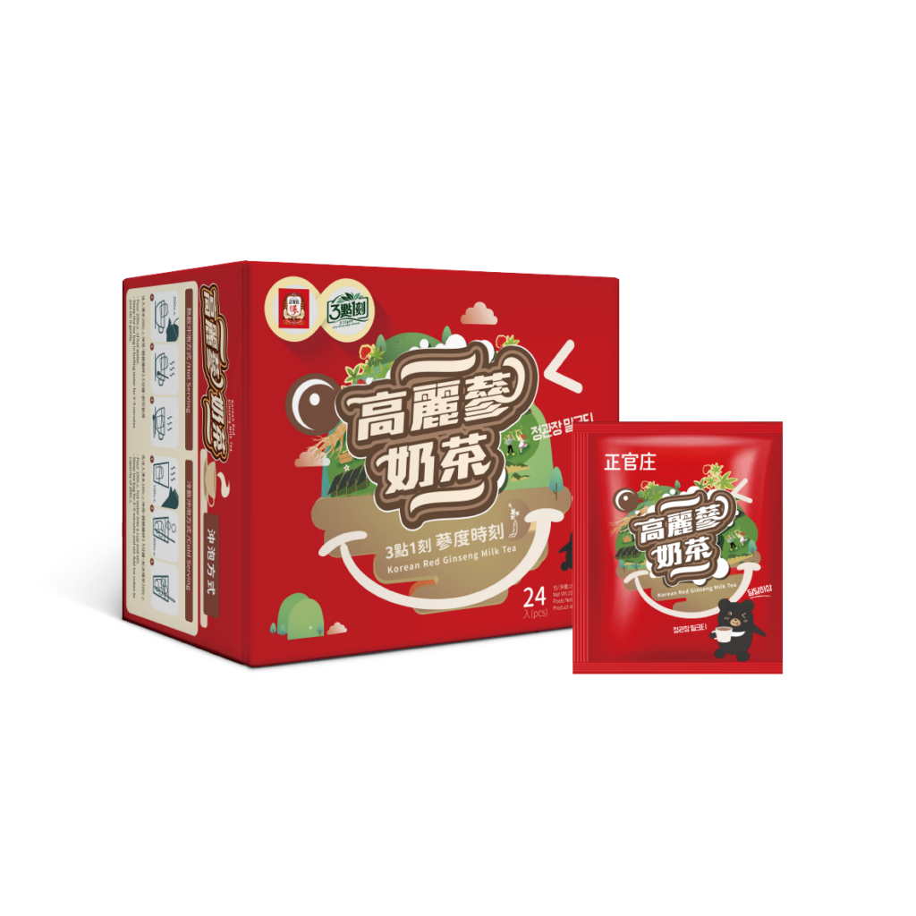 正官庄「高麗蔘奶茶」含明星成分「6年根高麗蔘」、清新花香的「台灣烏龍茶」以及醇厚回甘的「斯里蘭卡烏巴茶」讓每一口享受「醇、香、享」好味道。