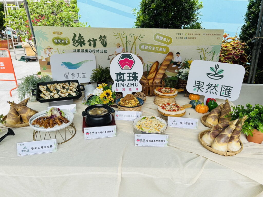 .結合連鎖餐廳7月起推出多款綠竹筍創意料理，推廣當季美味。
