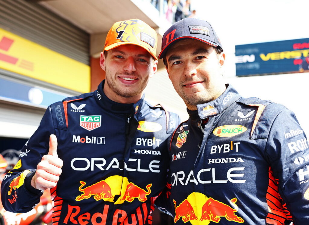 Max Verstappen與Sergio Pérez在F1比利時大獎賽以一二名完賽，為Red Bull車隊創下本季第五