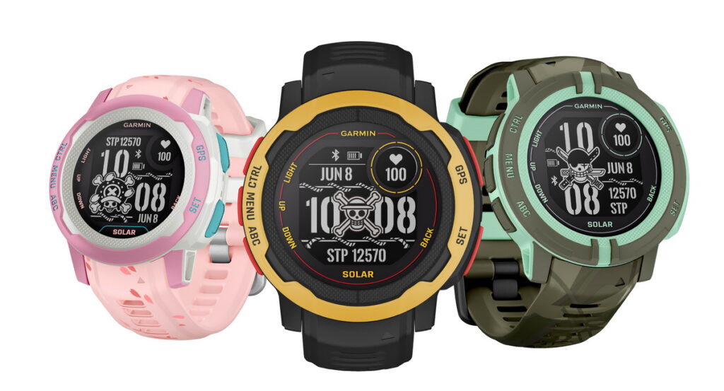Garmin Instinct 2 Solar航海王亞洲限定版以海賊團人氣角色「魯夫」、「索隆」及「喬巴」為設計概念，父親節購機享88折