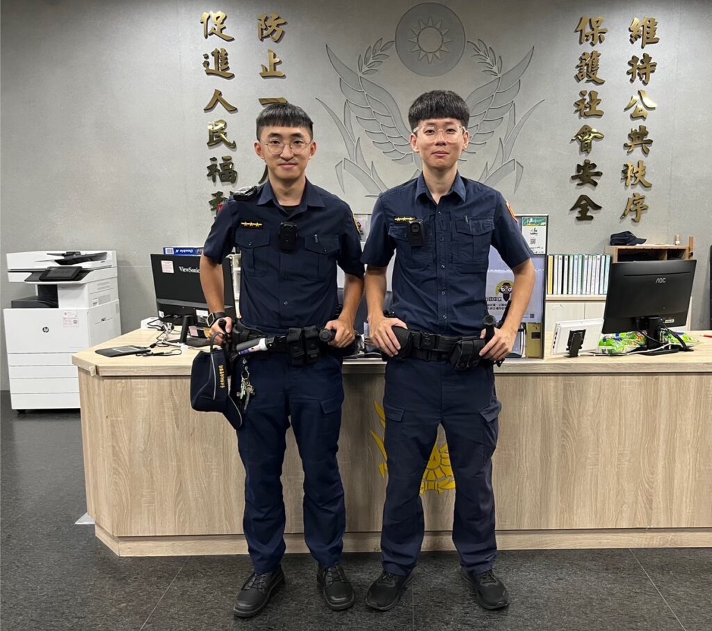 士林分局社子派出所警員楊智翔、陳子良等2員及時挽救生命