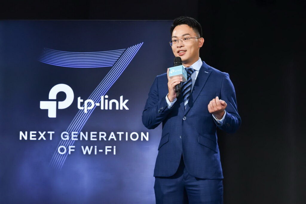 TP-Link總經理 許湘敏 於會中分享Wi-Fi 7 將帶來的未來趨勢。
