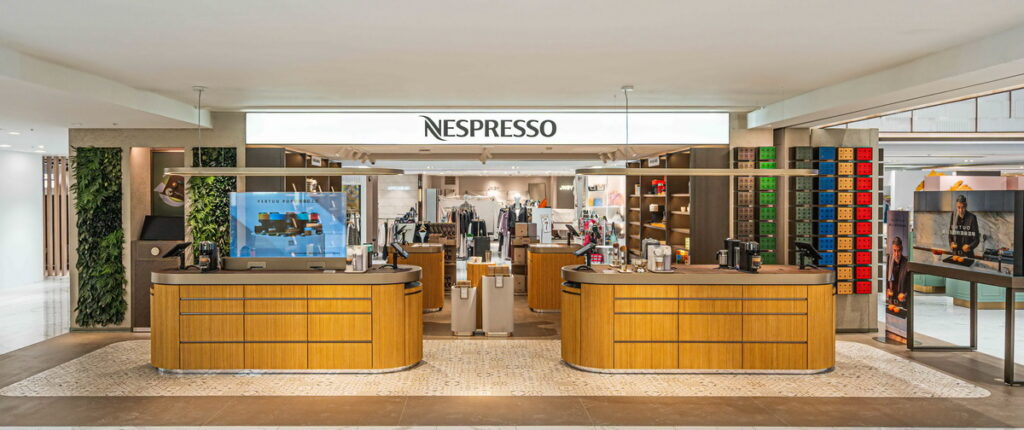 Nespresso風格概念店坐落於SOGO台北忠孝館3樓，9月15日盛大開幕