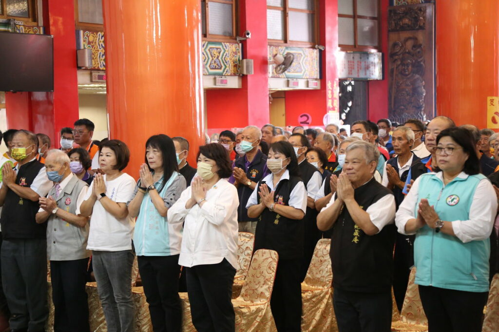 地藏王菩薩聖誕 黃敏惠市長參拜祈福願國泰民安 