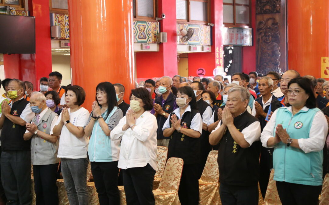 地藏王菩薩聖誕 黃敏惠市長參拜祈福願國泰民安