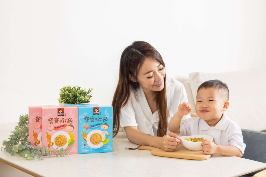 桂格寶寶燉飯兼顧營養與美味，常溫好保存、開包就可上桌，成為爸媽備餐的最佳後盾。
