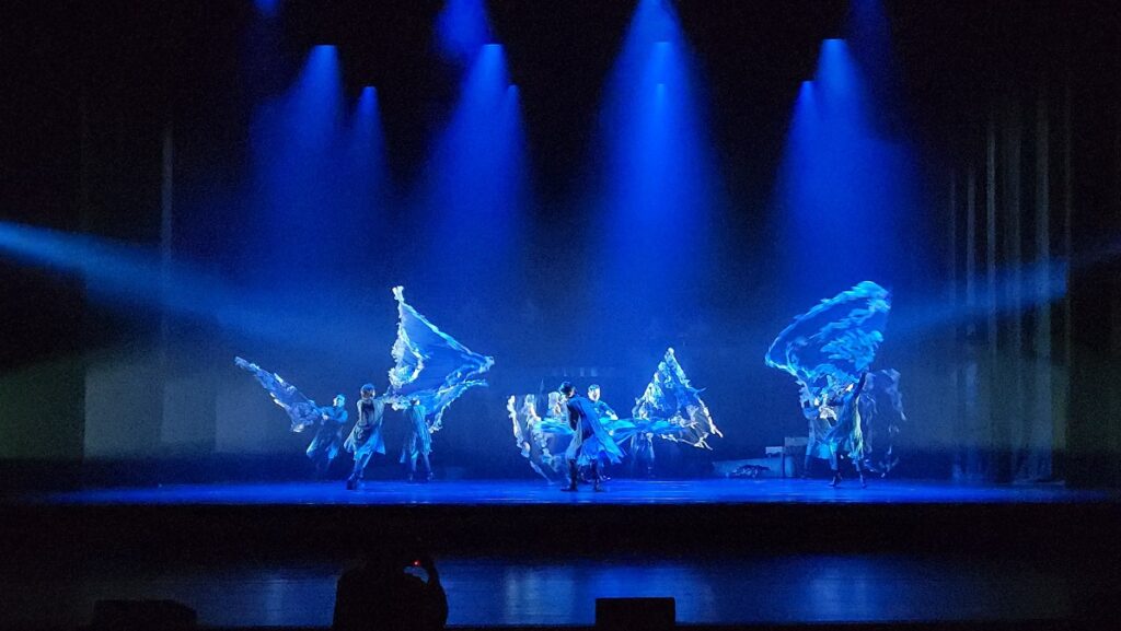 今日下午，《鯨之嶋》奇幻音樂劇在大劇院舉行彩排拍照。（圖/陳惠玲攝影）
