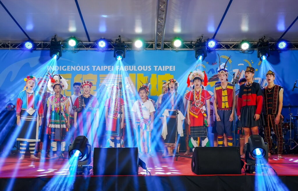 圖說：臺北市原住民族合唱團展現一年來練習的成果。