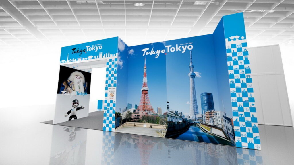 拍照區可拍出一遊東京鐵塔與東京晴空塔的視覺，彷彿瞬間來到東京境內。（ⒸTCVB）