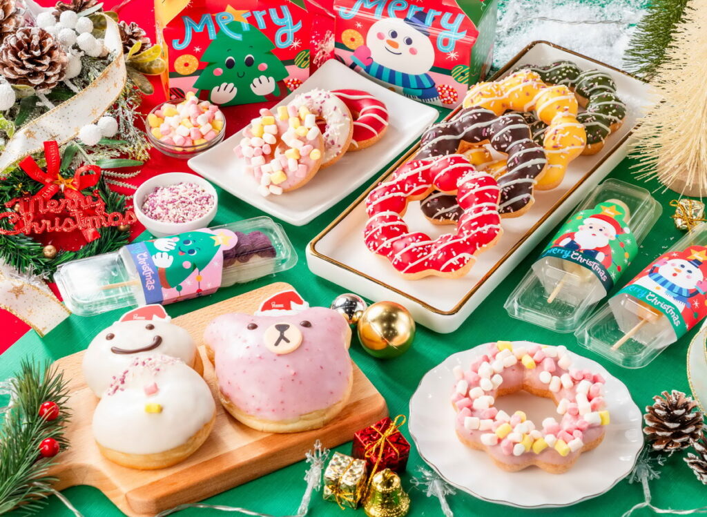 Mister Donut推7款耶誕限定商品，耶誕雪人化身甜甜圈～