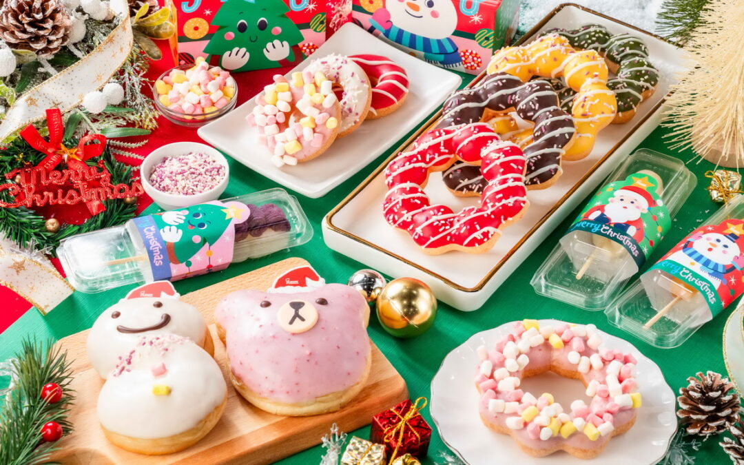 Mister Donut推7款耶誕限定商品 耶誕雪人化身甜甜圈，限時優惠5送2伴粉絲熱鬧過節！