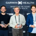 2023 Garmin Health年度大獎賽三大類別獲獎者(由左至右-Maximilian Notter, Humanoo共同執行長; Ricardo Groppo,Sleep Advice Technologies SRL執行長; Motti Blum, Real Response共同創辦人兼執行長)
