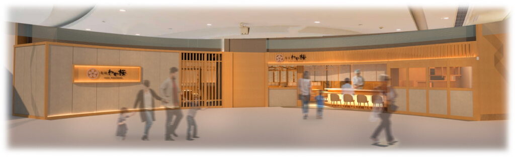 全球第二間「若櫻壽司」一併進駐高雄大立店，相較於台中TIGER CITY店，增設2間包廂，讓消費者擁有獨立用餐空間