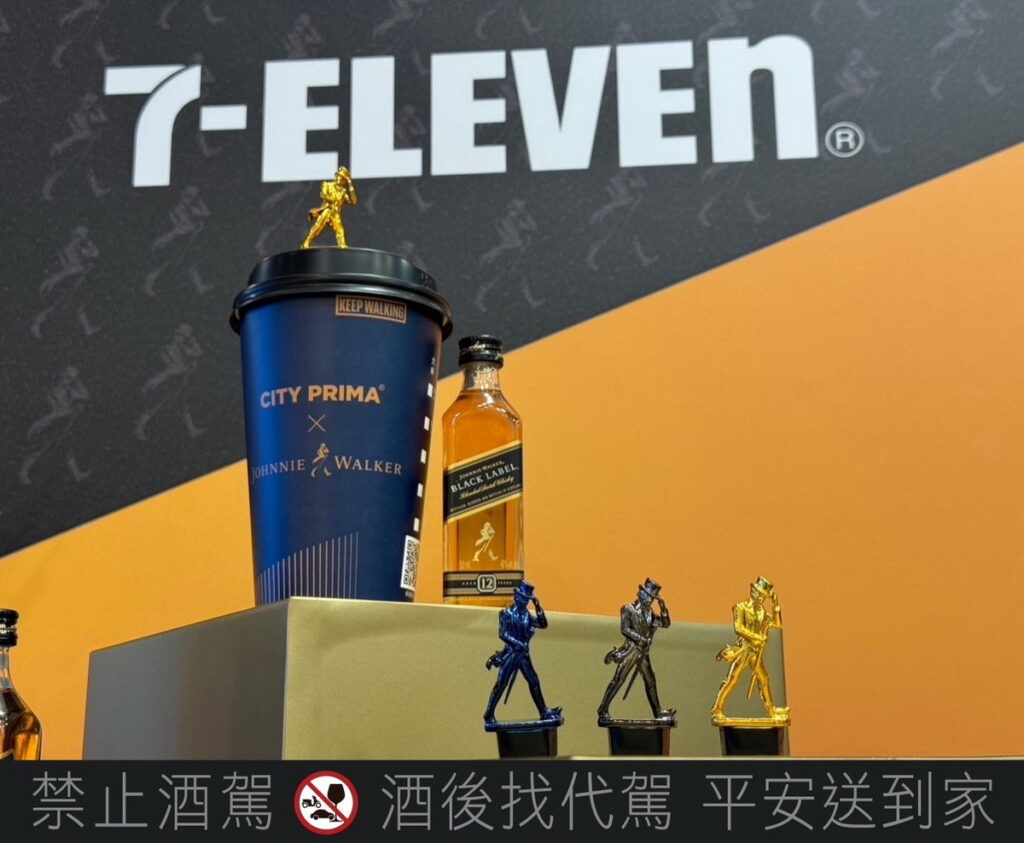 .7-ELEVEN「CITY PRIMA」首度聯名「Johnnie Walker黑牌」，獨家加贈約翰走路經典杯塞