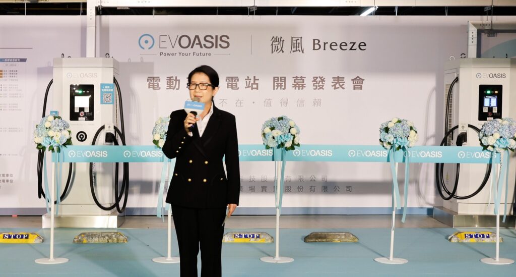 微風集團 陳副總經理也呼籲用戶透過充電，參與微風永續行動。