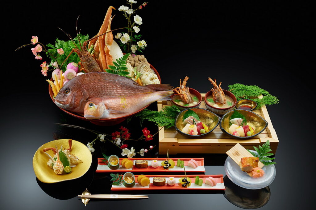 _JR東日本大飯店台北HAYASE日本料理割烹特別呈獻了別出心裁的「新春懷石料理」，套餐價格3500元起，將日本的年節風情及吉祥祝福融入每一道菜式中。