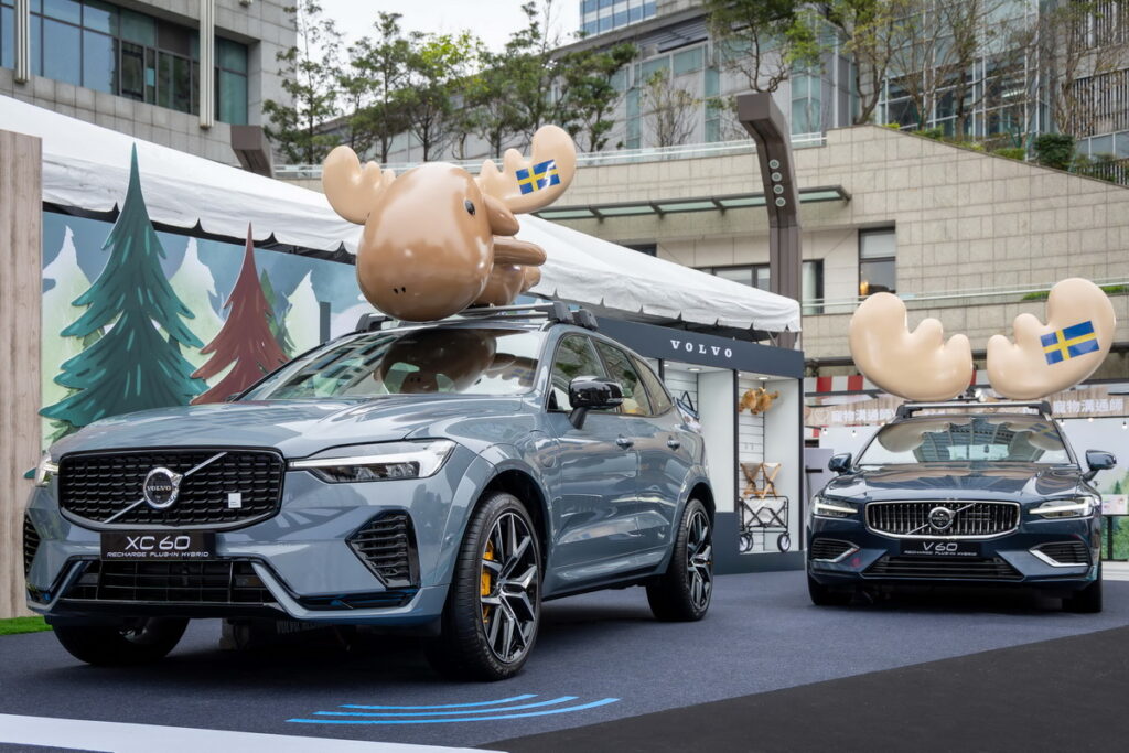 「VOLVO安全夜行 MILU同行」現場展出 VOLVO XC60 Recharge Polestar Engineered T8、V60 Recharge T8車款