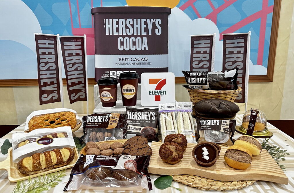 本土巧克力市場商機突破百億元！7-ELEVEN今年再宣布攜手美國巧克力領導品牌HERSHEY’S好時獨家聯名。