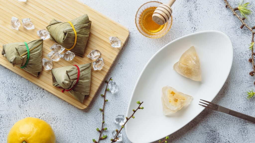 「柚香蜂蜜冰粽」完美結合日本愛知縣柚子與南投在地龍眼花蜜，打造黃金比例好滋味！