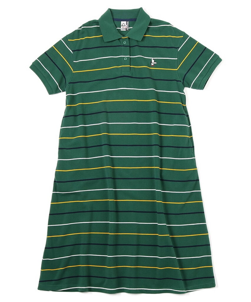 CHUMS Booby Polo Dress洋裝 綠黃 $2,780