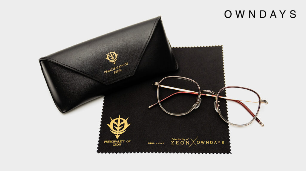 凡購買聯名系列皆附有《OWNDAYS X 機動戰士鋼彈系列之吉翁公國》專屬聯名眼鏡盒