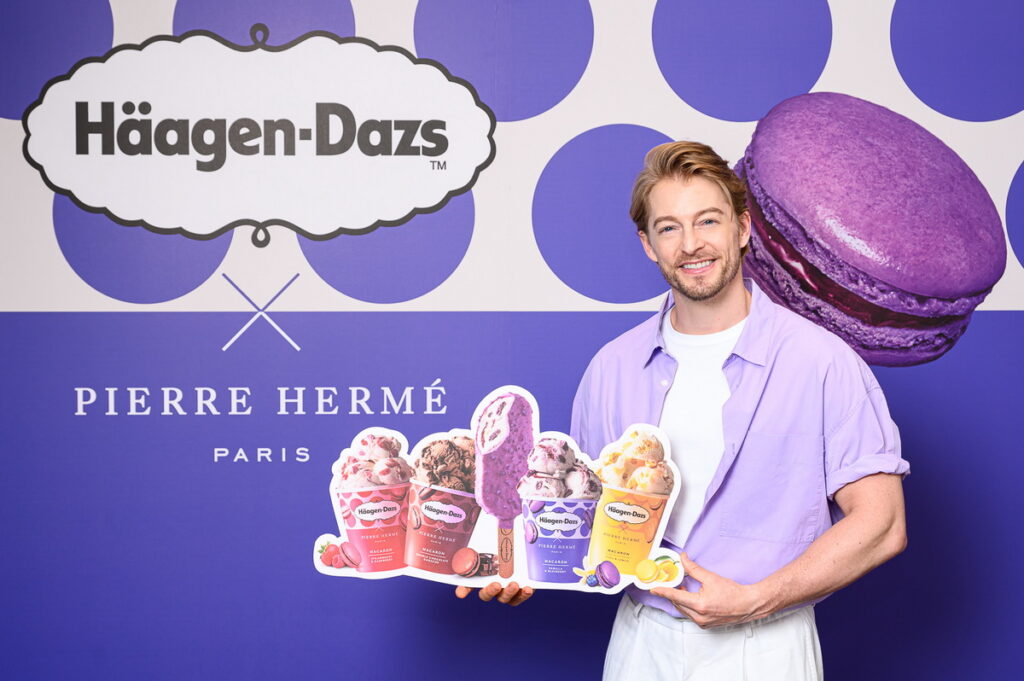 法籍男星法比歐出席Häagen-Dazs美麗華旗艦店一日店長，品味「極緻經典，法式驚豔」的法式浪漫