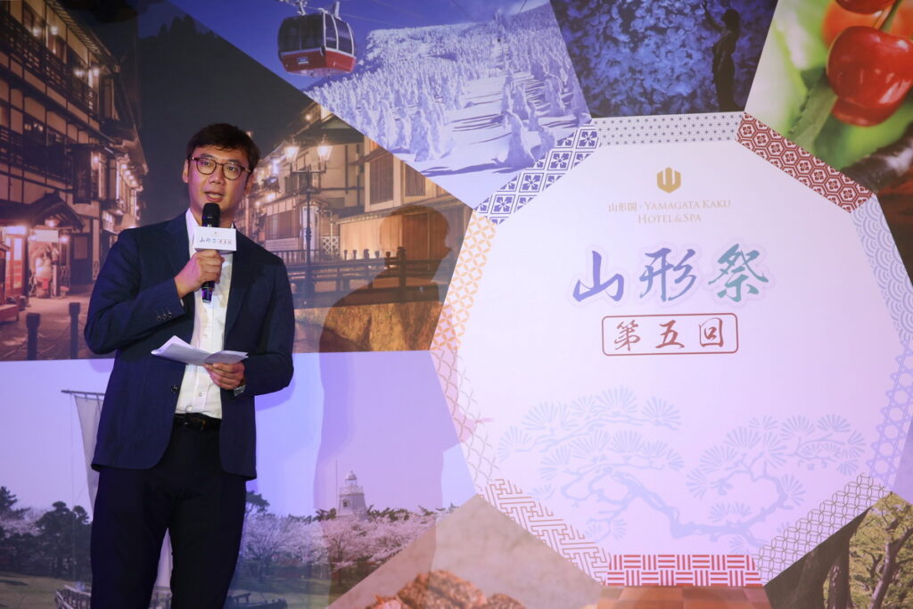 董事長廖炳燿為山形縣鶴岡市觀光大使，致力推動台日觀光交流，所經營的山形閣飯店秉持自然主義、選用在地食材打造結合台日特色的盛宴！