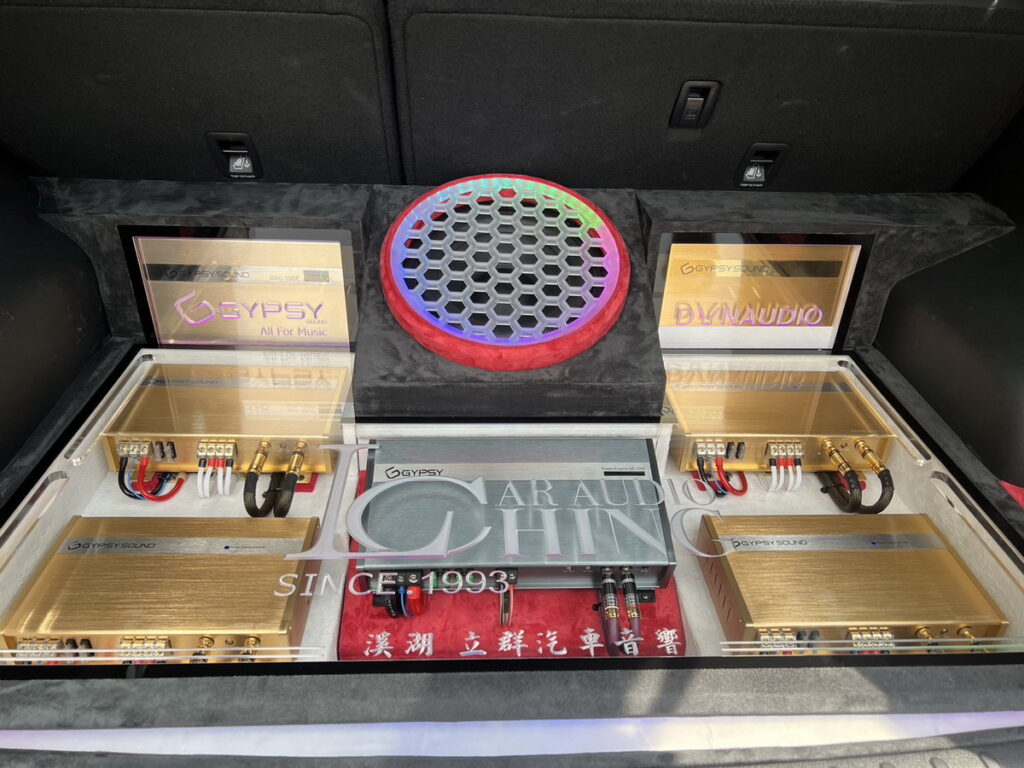 參展汽車音響改裝車輛於今日搶先亮相，此套設備耗時二個月改裝，造價約150萬元。