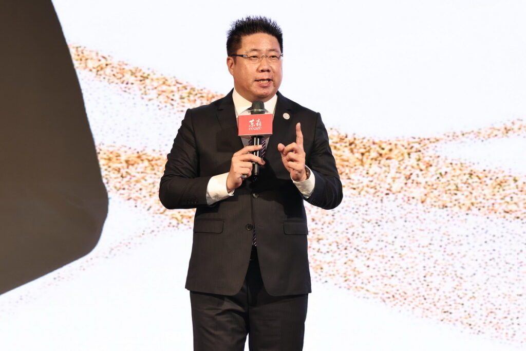 東森消費聯盟陳志昌營運長鼓勵夥伴們繼續晉升，壯大自我與團隊，攜手拿下「日本九州獎勵旅遊」的挑戰。