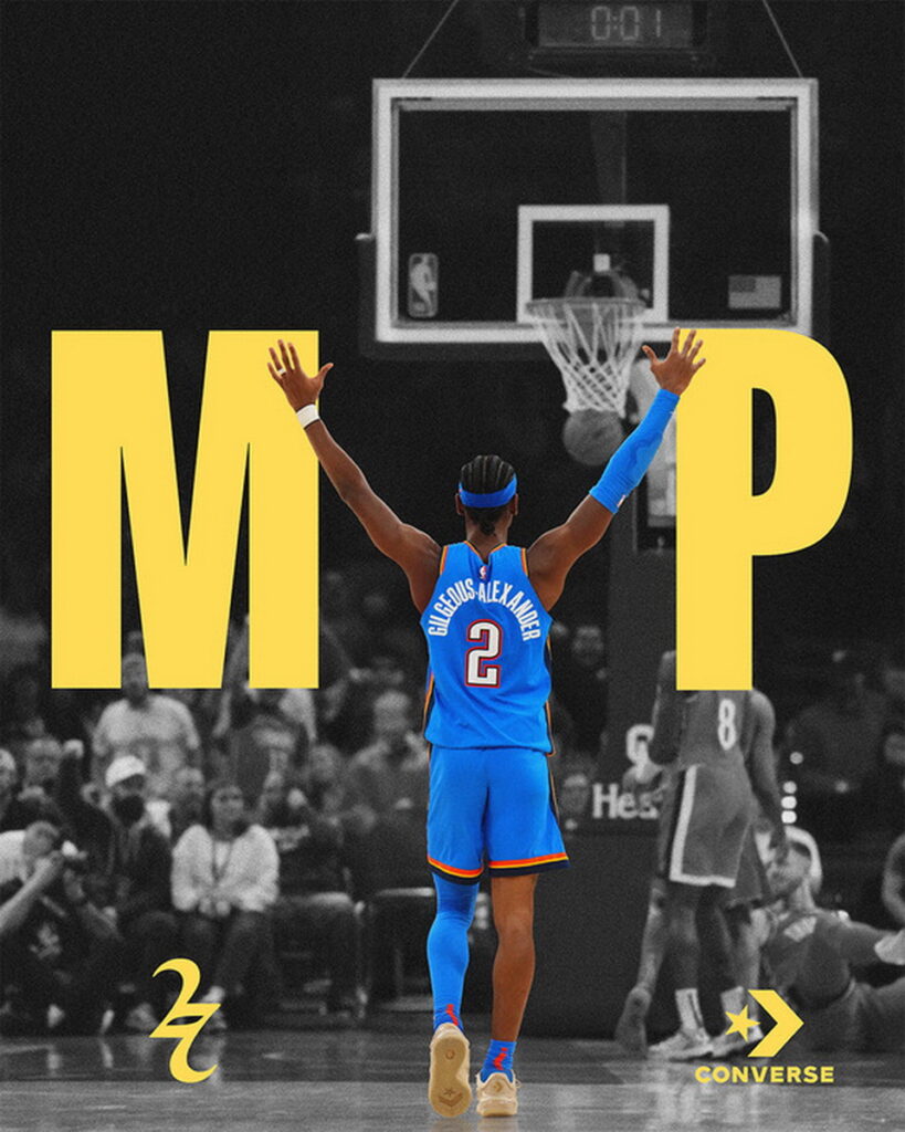 Converse籃球創意總監與簽約球星 Shai Gilgeous-Alexander 榮獲 2024-2025 NBA例行賽MVP