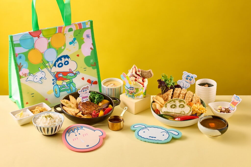 品田牧場x蠟筆小新聯名餐點與周邊商品