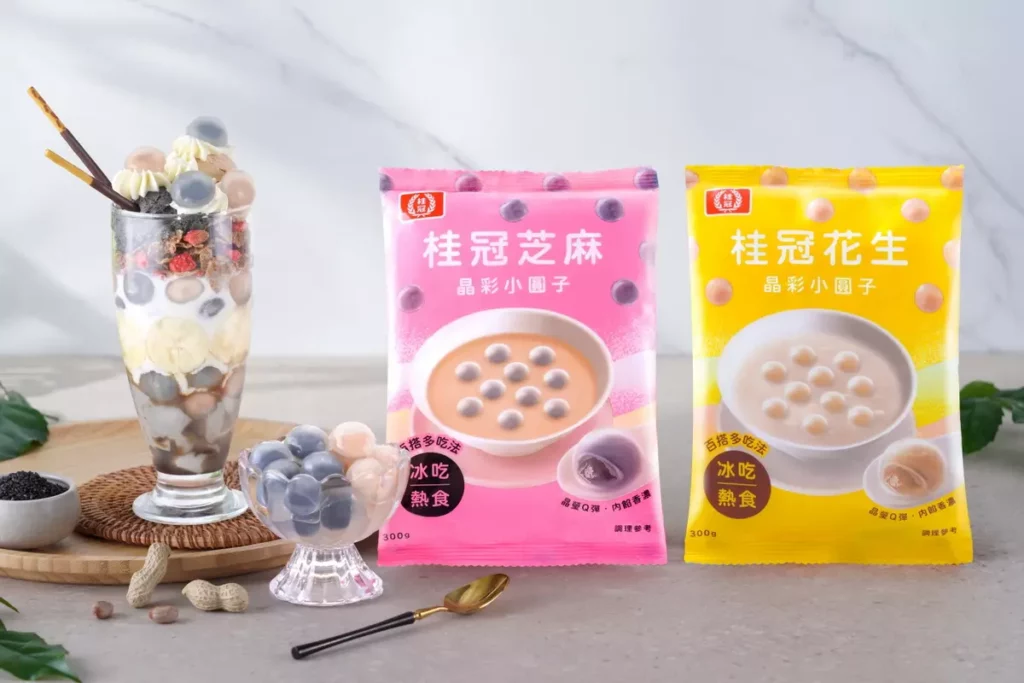 桂冠經典芝麻&花生晶彩小圓子 化身夏日甜品