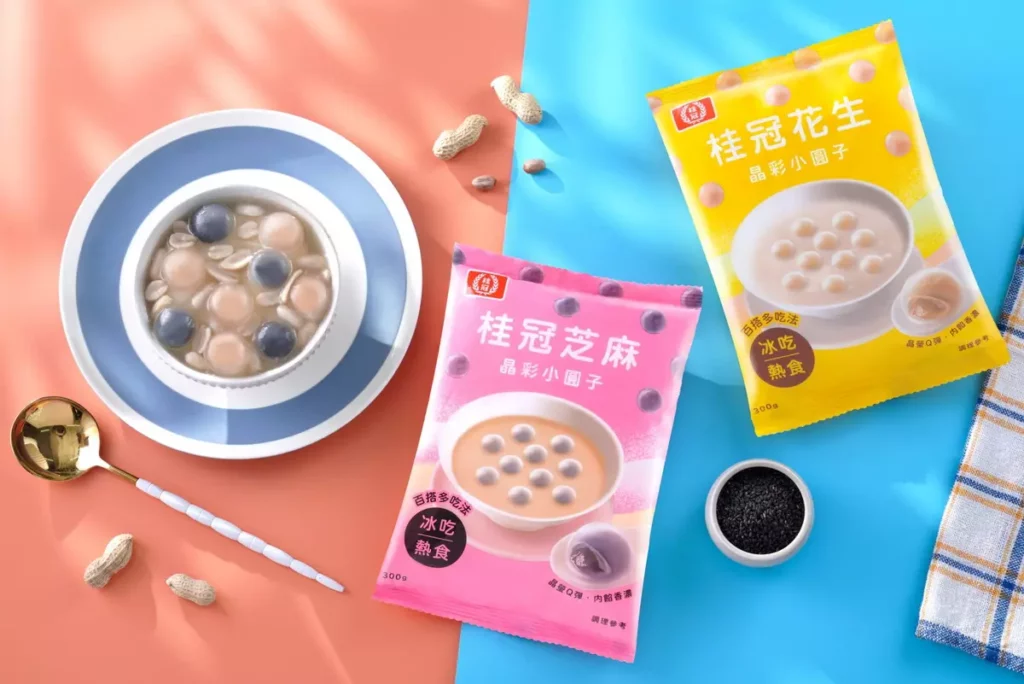 桂冠經典芝麻&花生晶彩小圓子 搭配台式花生甜湯