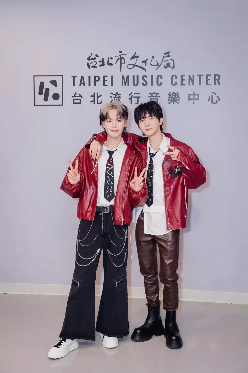 黃氏兄弟 瑋瑋(左)、哲哲(右)