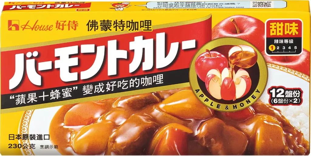 好侍食品佛蒙特咖哩塊甜味