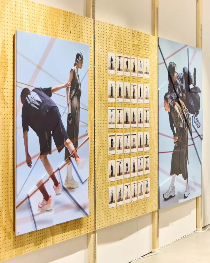HOKA × oqLiq攜手WHITEROCK 信義A13微型展覽-伸展台重現區