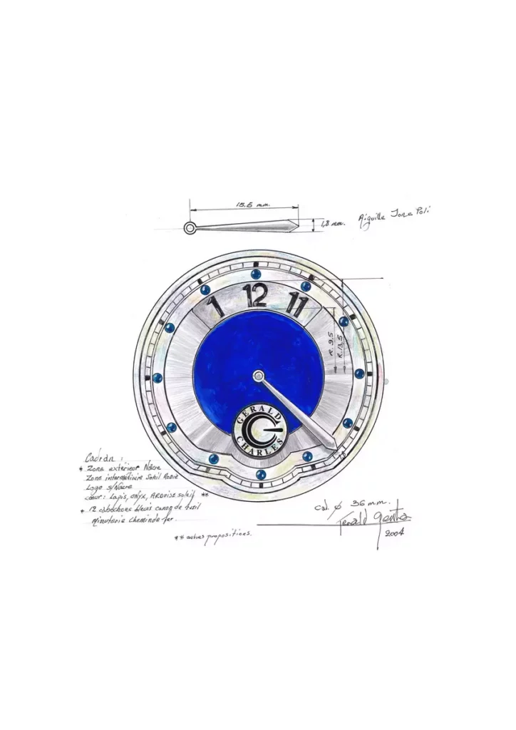 Gérald Genta大師手繪稿