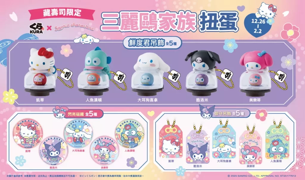 藏壽司 x 三麗鷗家族扭蛋