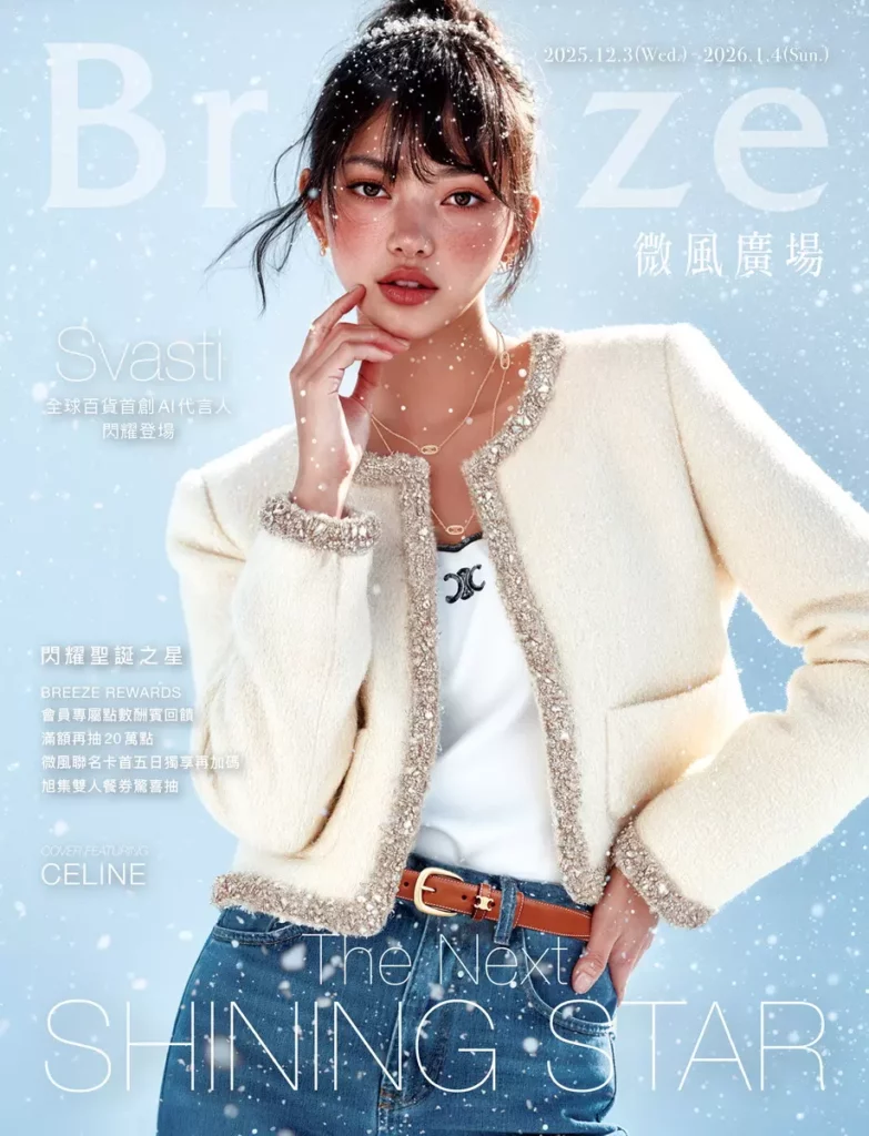 微風新一代品牌大使 Svasti 聖誕封面亮相 全館會員獨享滿萬送萬點超狂開跑