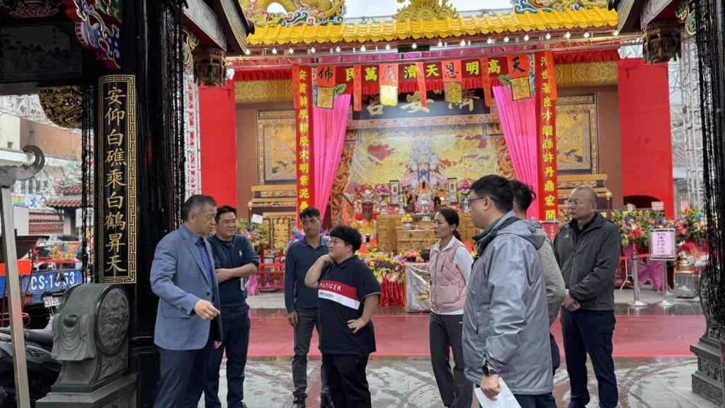 樹林警分局為確保活動順利圓滿進行;分局長王子雄特別率相關幹部多次與廟方現場會勘討論。