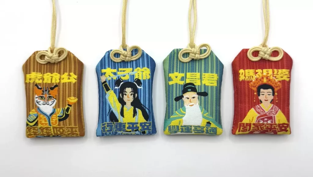 唐氏症基金會X北港朝天宮聯名護身符共推出四款角色，分別象徵人生中最貼近的祝福需求