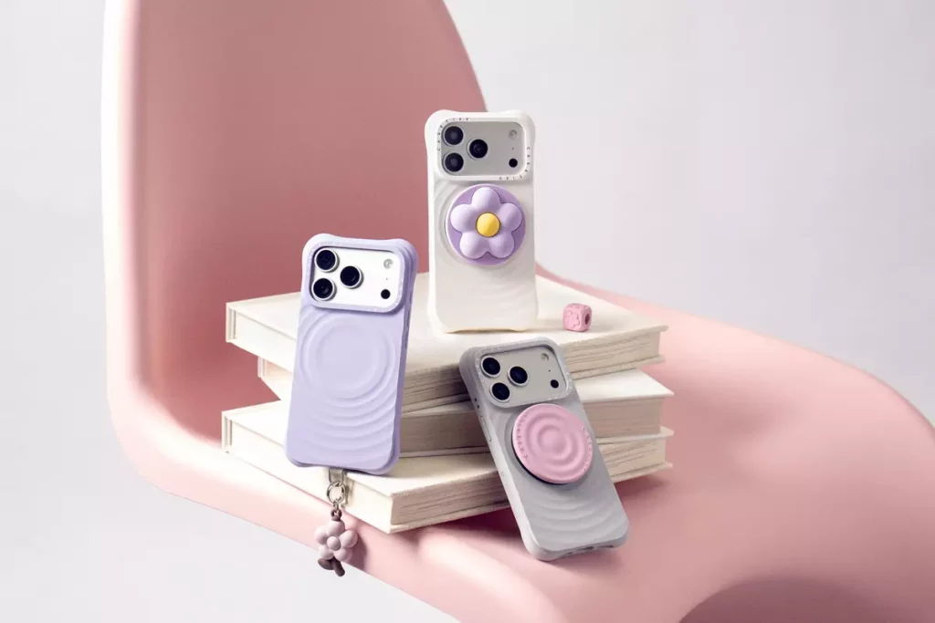 作為多位國際級巨星的生活必備單品之一，CASETiFY 推出全新波紋系列電子配件為春天帶來沉靜而從容的風格主張